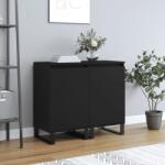 vidaXL 2 db fekete szerelt fa tálalószekrény 40 x 35 x 70 cm (831071)