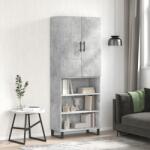 vidaXL betonszürke szerelt fa magasszekrény 69, 5 x 34 x 180 cm (3196095)