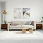 vidaXL 2 db füstös tölgy szerelt fa dohányzóasztal 50 x 46 x 50 cm (830903)