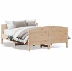 vidaXL tömör fenyőfa ágy matrac nélkül 150x200 cm (3216170)