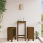 vidaXL 2 db mézbarna tömör fenyőfa bárszék 40x36x75 cm (825348) - vidaxl