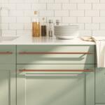 vidaXL 5 db bronz rozsdamentes acél szekrényfogantyú 480 mm (155379)