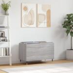 vidaXL szürke sonoma színű szerelt fa hanglemezszekrény 74, 5x38x48 cm (831722)