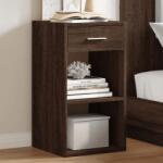 vidaXL 2 db barna tölgy színű szerelt fa éjjeliszekrény 35x34x65 cm (840589)