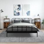 vidaXL 2 db füstös tölgy színű éjjeliszekrény 41 x 31 x 80 cm (825928)