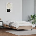 vidaXL cappuccino színű műbőr ágykeret 100x200 cm (346891)