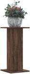 vidaXL 2 db barna tölgy szerelt fa növénytartó állvány 30 x 30 x 60 cm (3307861) - vidaxl