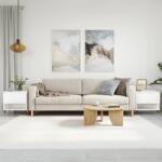 vidaXL 2 db magasfényű fehér szerelt fa dohányzóasztal 50 x 46 x 50 cm (830897)