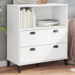 vidaXL VIKEN fehér szerelt fa könyvszekrény 80 x 40 x 90 cm (374944)