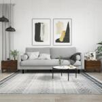 vidaXL 2 db barna tölgy szerelt fa dohányzóasztal 50 x 50 x 40 cm (829459)