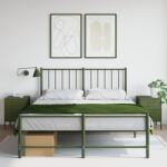 vidaXL 2 db olívazöld acél éjjeliszekrény 36 x 39 x 50, 5 cm (842931)
