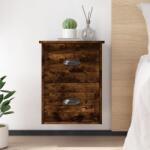 vidaXL 2db füstös tölgy színű fali éjjeliszekrény 41, 5x36x53 cm (816403) - vidaxl