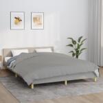 vidaXL szürke szövet súlyozott takaró 200 x 200 cm 9 kg (350724)