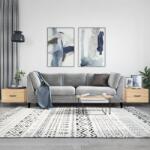 vidaXL 2 db sonoma tölgy szerelt fa dohányzóasztal 50 x 50 x 40 cm (829387)