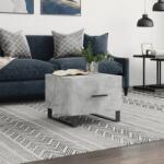 vidaXL betonszürke szerelt fa dohányzóasztal 50 x 50 x 40 cm (829452)