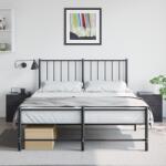 vidaXL 2 db fekete acél éjjeliszekrény 34, 5 x 39 x 44 cm (841620)