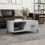 vidaXL betonszürke szerelt fa dohányzóasztal 90 x 50 x 40 cm (829216)