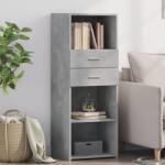 vidaXL betonszürke szerelt fa magasszekrény 45 x 42, 5 x 124 cm (846169)
