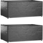vidaXL 2 db téglalap alakú kerti bútorhuzat 8 fűzőlyukkal 180x122x75cm (3155347) - vidaxl