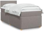 vidaXL tópszínű szövet rugós ágy matraccal 90 x 200 cm (3288860)