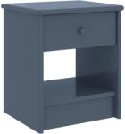 vidaXL világosszürke tömör fenyőfa éjjeliszekrény 35 x 30 x 40 cm (322225)