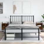 vidaXL 2 db füstös tölgy szerelt fa fali éjjeliszekrény 40x30x61 cm (833438)