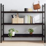vidaXL sötétbarna kezelt tömör tölgyfa fali polc 140 x 60 x (2-4) cm (363826)