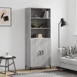 vidaXL szürke sonoma szerelt fa magasszekrény 69, 5 x 34 x 180 cm (3189259)