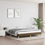 vidaXL sötétbarna szövet ágykeret matrac nélkül 180 x 200 cm (347434)
