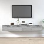 vidaXL 2 db szürke sonoma szerelt fa fali szekrény 68 x 30 x 20 cm (3115898) - vidaxl
