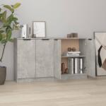 vidaXL 2 db fehér szerelt fa tálalóasztal 60 x 30 x 70 cm (3115775)