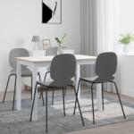 vidaXL fehér és barna tömör gumifa étkezőasztal 114 x 71 x 75 cm (247363)