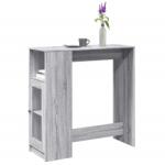 vidaXL szürke sonoma szerelt fa bárasztal tárolókkal 101x40x103, 5 cm (854369)