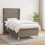 vidaXL tópszínű szövet rugós ágy matraccal 100 x 200 cm (3128345)
