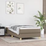 vidaXL tópszínű szövet rugós ágy matraccal 100 x 200 cm (3144155)