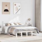 vidaXL fehér tömör fenyőfa ágy matrac nélkül 140x190 cm (3302316)