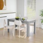 vidaXL betonszürke szerelt fa étkezőasztal 140 x 74, 5 x 76 cm (804206) - vidaxl