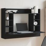 vidaXL fekete szerelt fa falra szerelhető íróasztal 105 x 48 x 75 cm (847969) - vidaxl