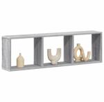 vidaXL szürke sonoma színű szerelt fa faliszekrény 100 x 16 x 30 cm (854873)
