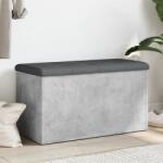 vidaXL betonszürke szerelt fa tárolópad 82 x 42 x 45 cm (835050)