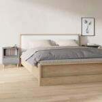 vidaXL 2 db szürke sonoma színű éjjeliszekrény 40x35x50 cm (821807)