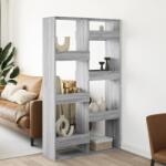 vidaXL szürke sonoma színű szerelt fa térelválasztó 100x33x175 cm (3309578)
