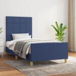 vidaXL ágykeret matrac nélkül kék 90x190 cm szövet (3125023)