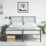 vidaXL 2 db olívazöld acél éjjeliszekrény 34, 5 x 39 x 44 cm (841616)