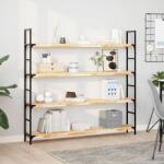 vidaXL 2 db kezeletlen tömör akácfa függőpolc 120 x 20 x 4 cm (3279432) - vidaxl