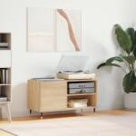 vidaXL sonoma tölgy színű szerelt fa hanglemezszekrény 85x38x48 cm (831695)