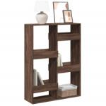 vidaXL barna tölgy színű szerelt fa könyvespolc 100 x 33 x 135 cm (3309390) - vidaxl