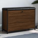 vidaXL barna tölgyszínű cipőpad lehajtható fiókkal 82x32x56 cm (835126)