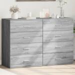 vidaXL 2 db szürke sonoma színű szerelt fa tálalószekrény 60x39x80 cm (3276628)
