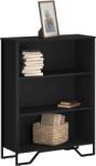 vidaXL fekete szerelt fa könyvszekrény 80 x 31 x 106 cm (848624)